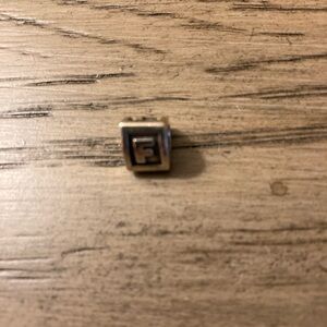 Pandora Silver Charm Initial F nwot